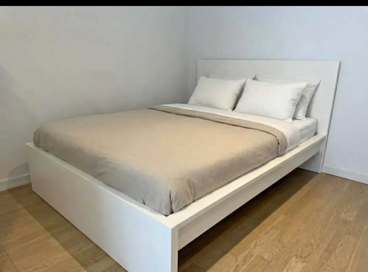 Ikea malm double bed with drawers - Image 1