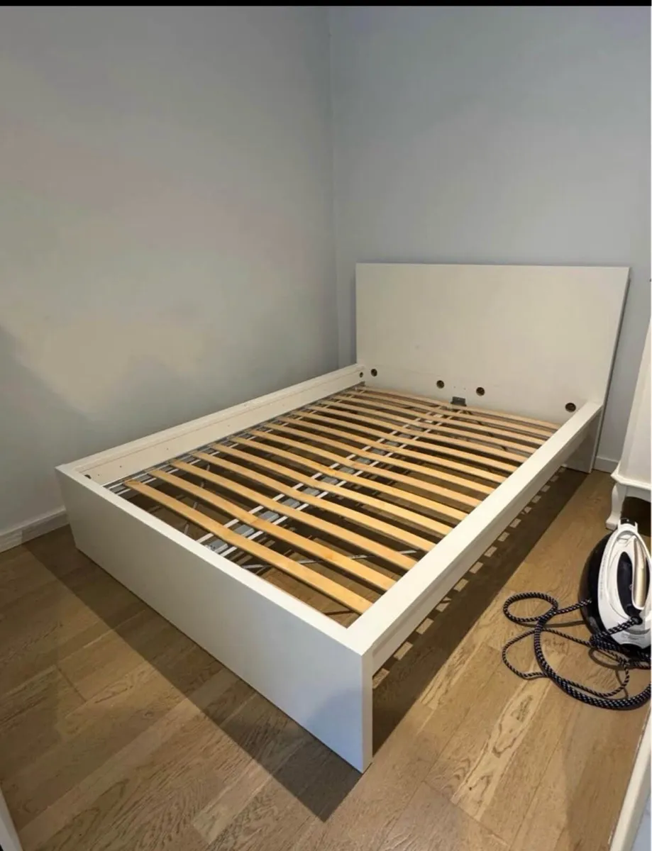 Ikea malm double bed with drawers - Image 2
