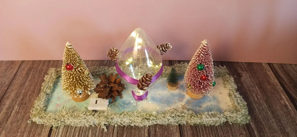 **Handmade Christmas Decoration Set – 3 Pieces** - Image 2