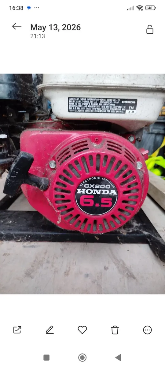 Title: Honda GX200 Generator – 3.5 kVA - Image 1