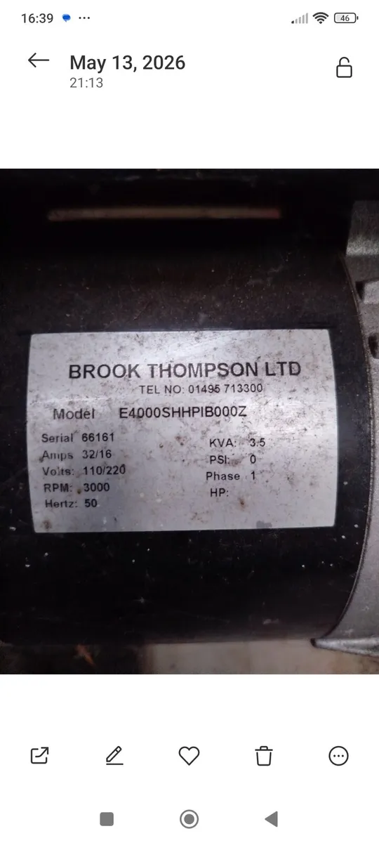 Title: Honda GX200 Generator – 3.5 kVA - Image 2