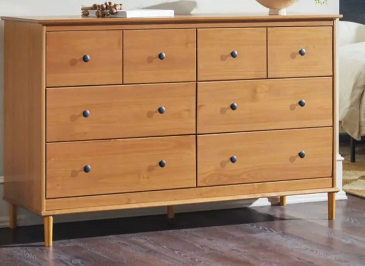 Solid oak chest of drawers