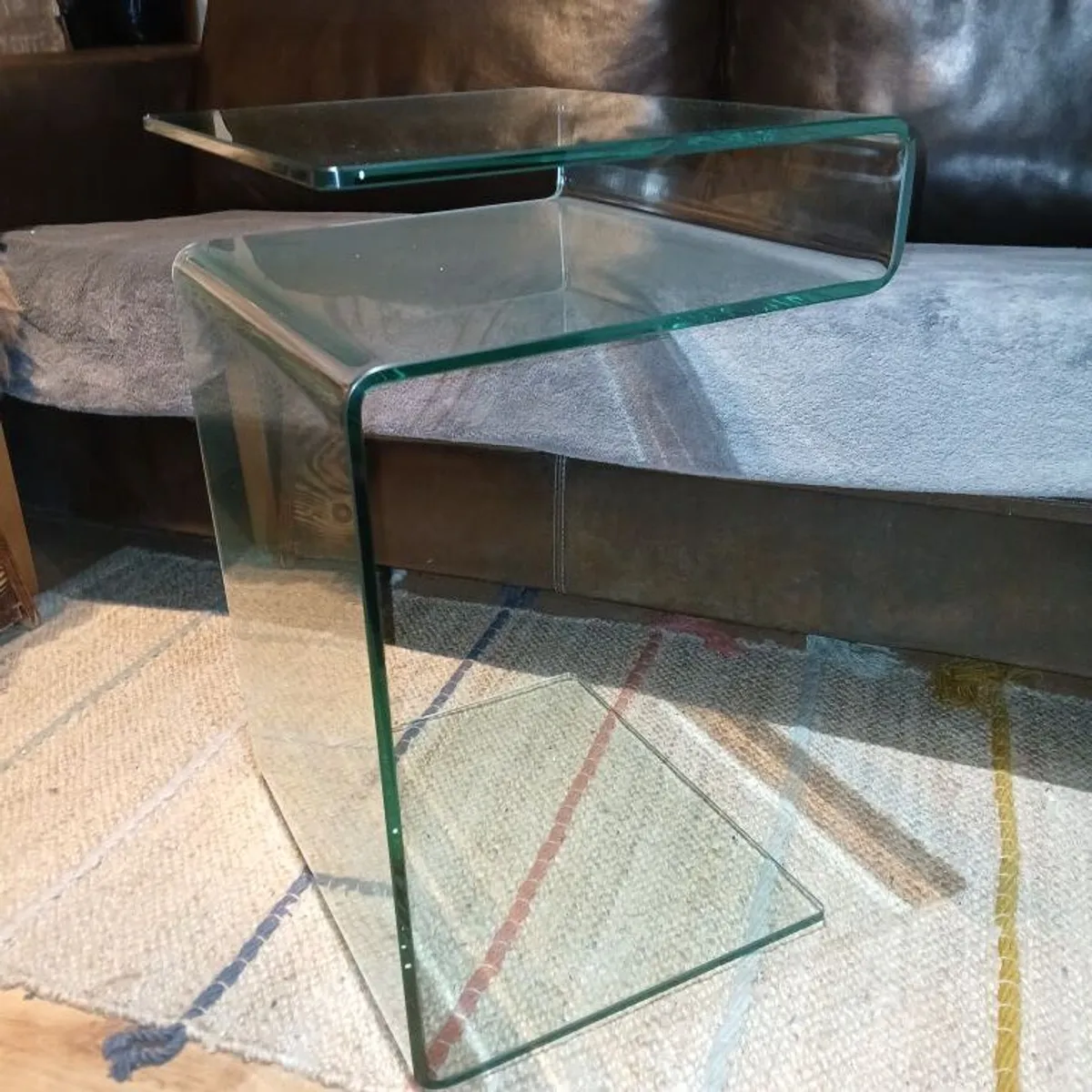 Rare glass table for sale - Image 2