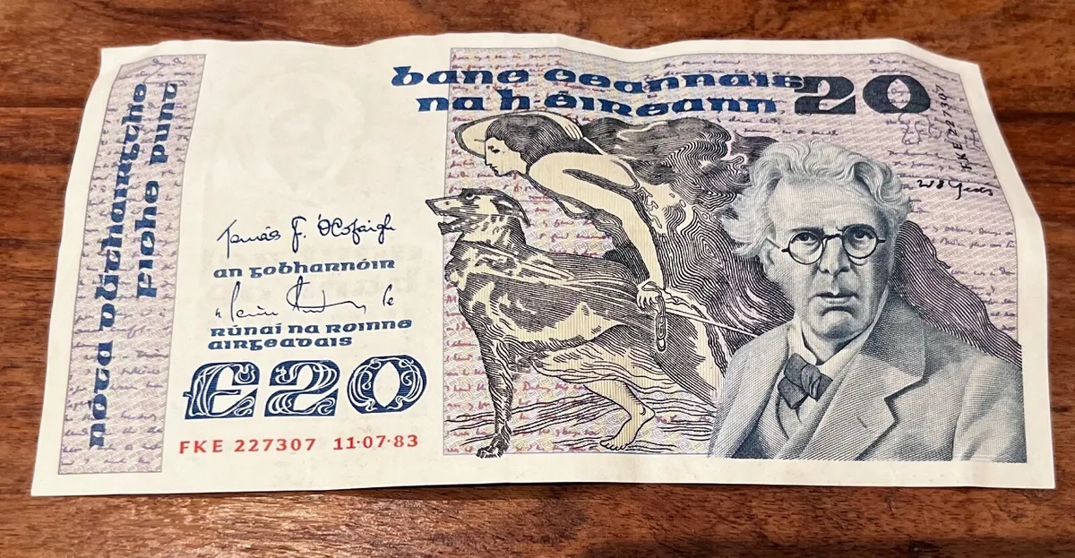 Old Irish £20 (Punt) - Image 1