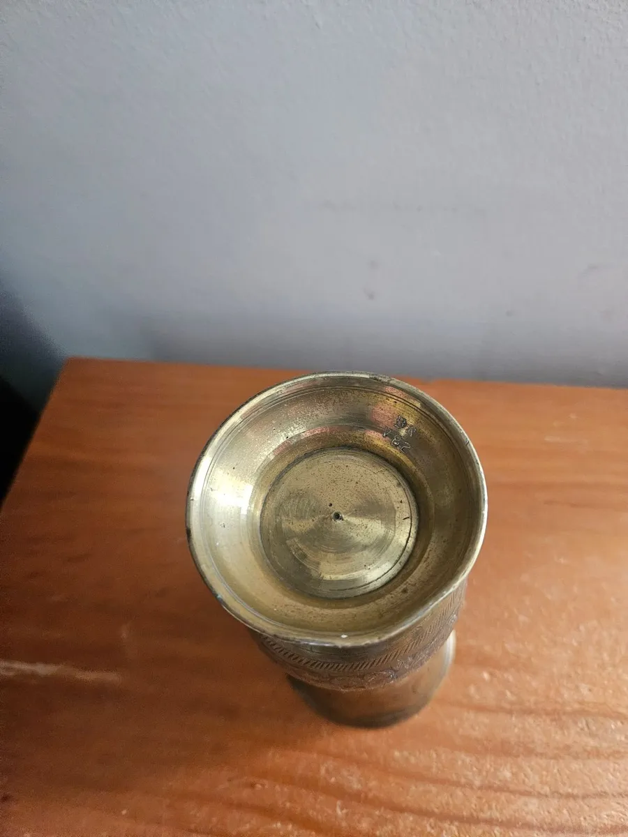 Vintage Brass Vase - Image 2