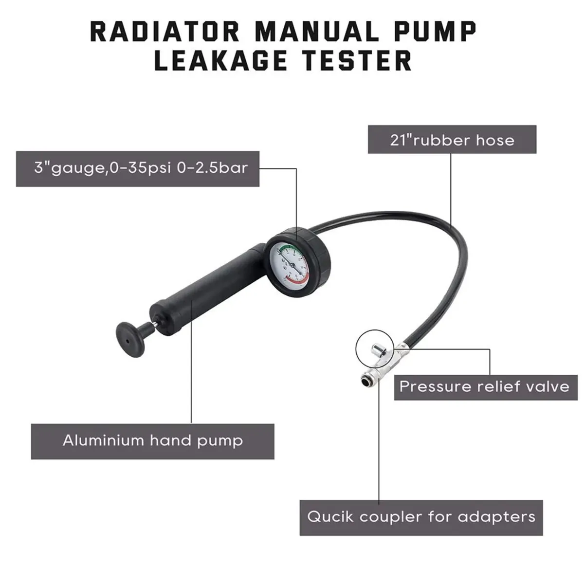 Car Radiator Pressure Vacuum Cooling Tester - Image 3
