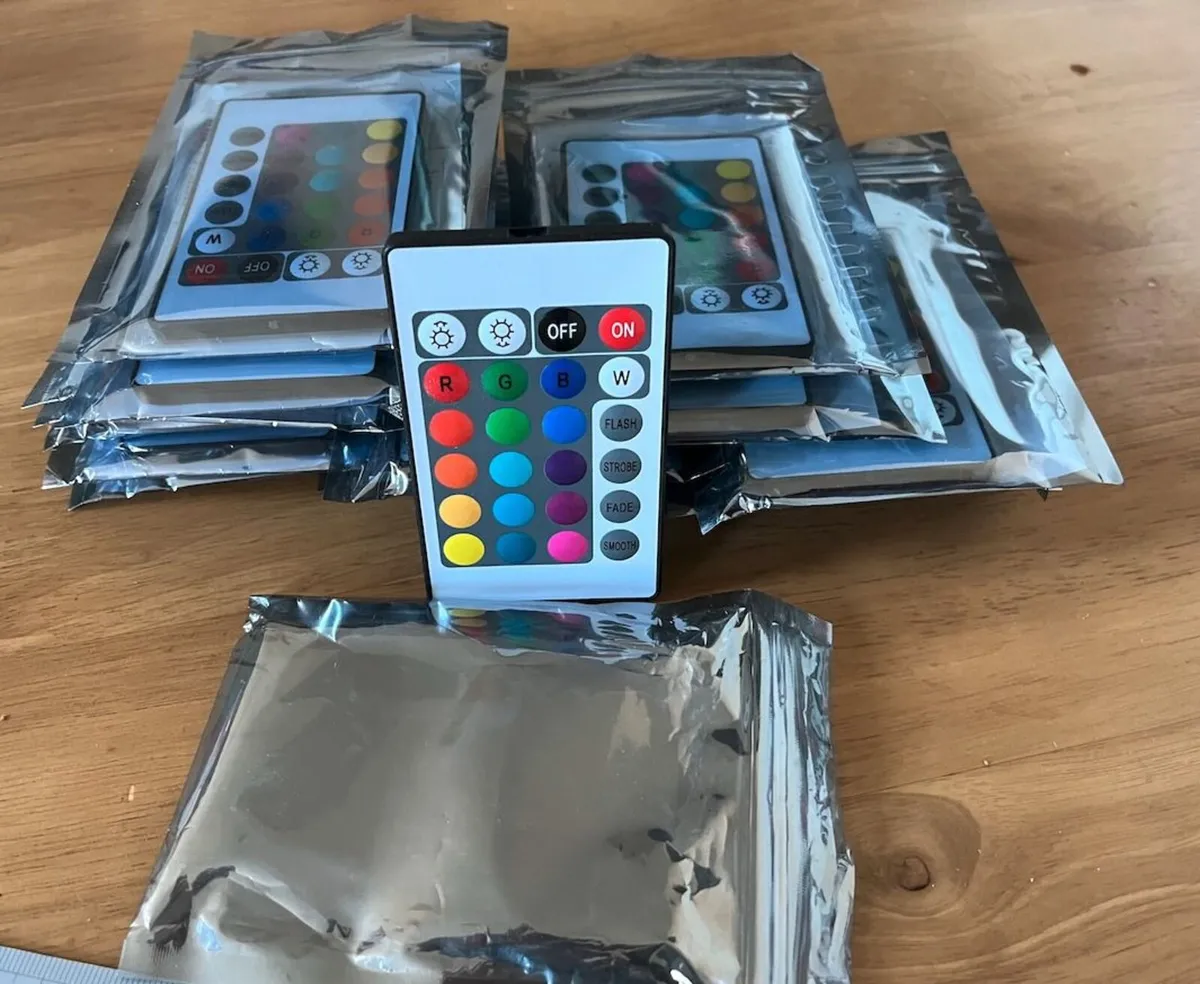 Job Lot 17 New 24-Key RGB LED Strip IR Remotes