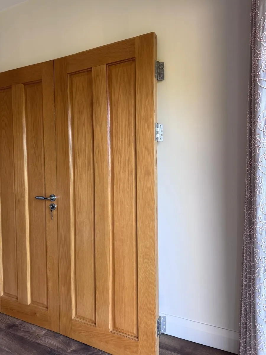 Solid oak double doors - 60 inch - Image 2