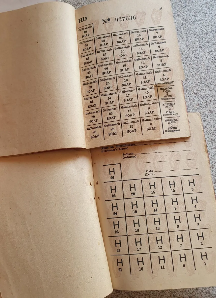 Post war Ration books - issued Longford - Image 2
