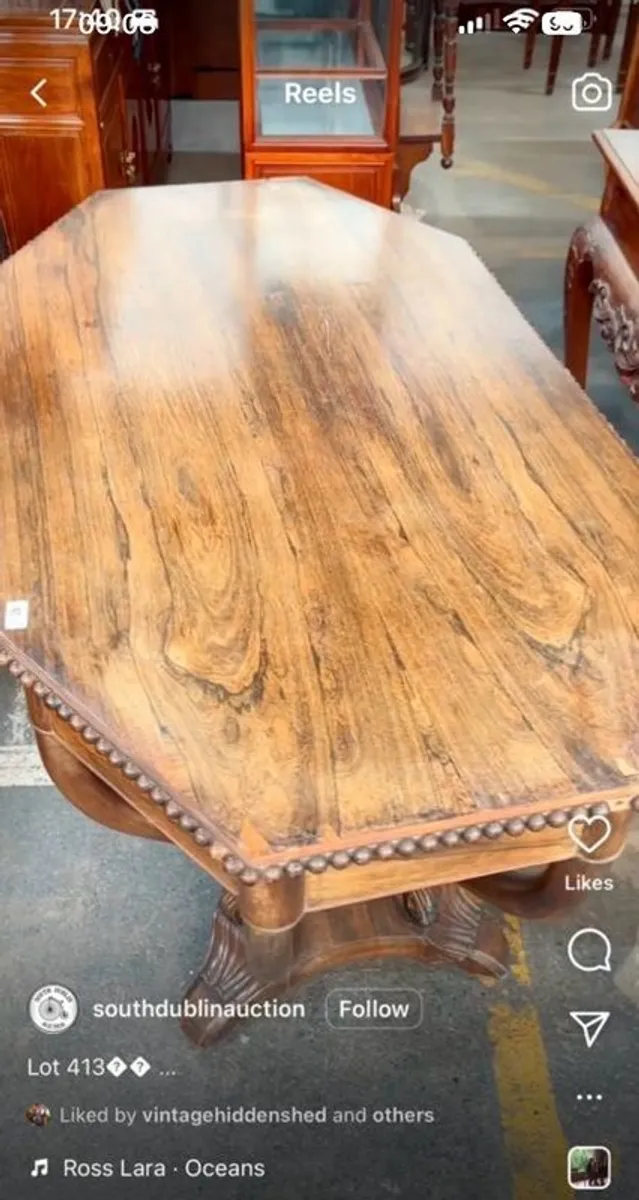 High value Georgian Rosewood Table (rare) - Image 2