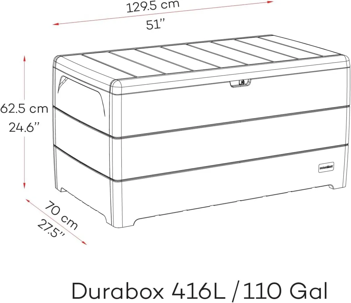 Cedargrain Durabox 416 Litre 110 Gallons - Image 3