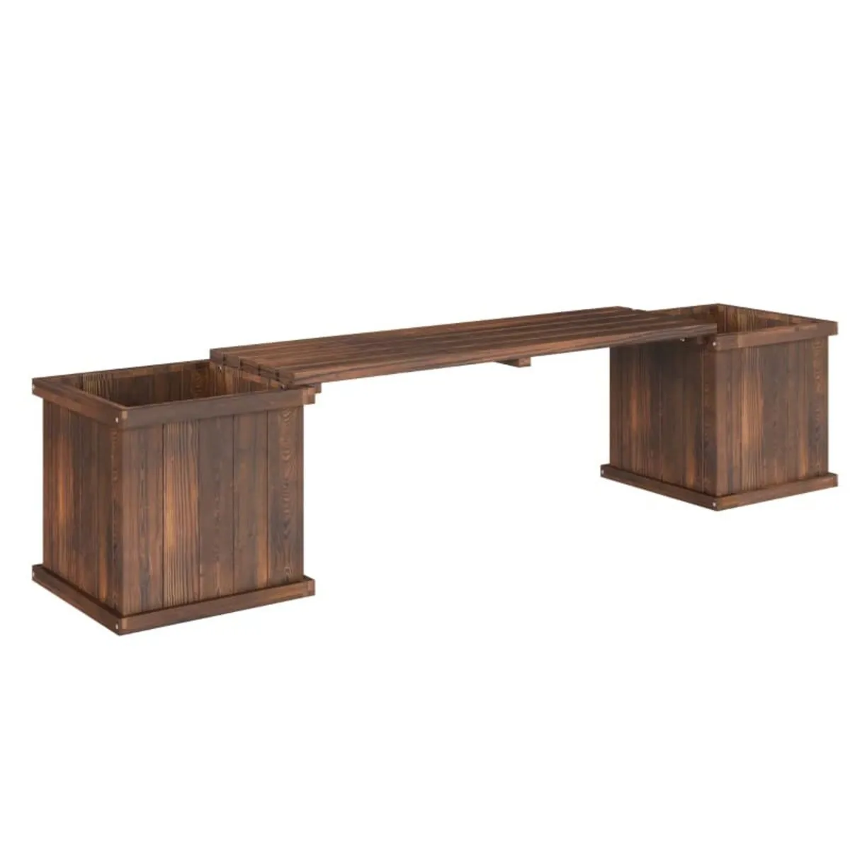 Wooden Garden Planter & Bench Combination Garden R - Image 1