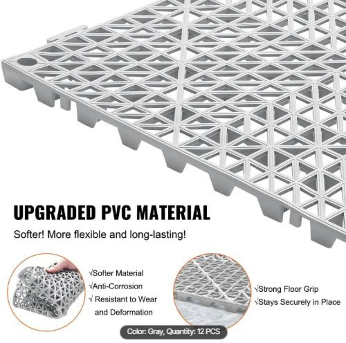 Interlocking Drainage Floor Mat 30.5 x 30.5 cm - Image 3