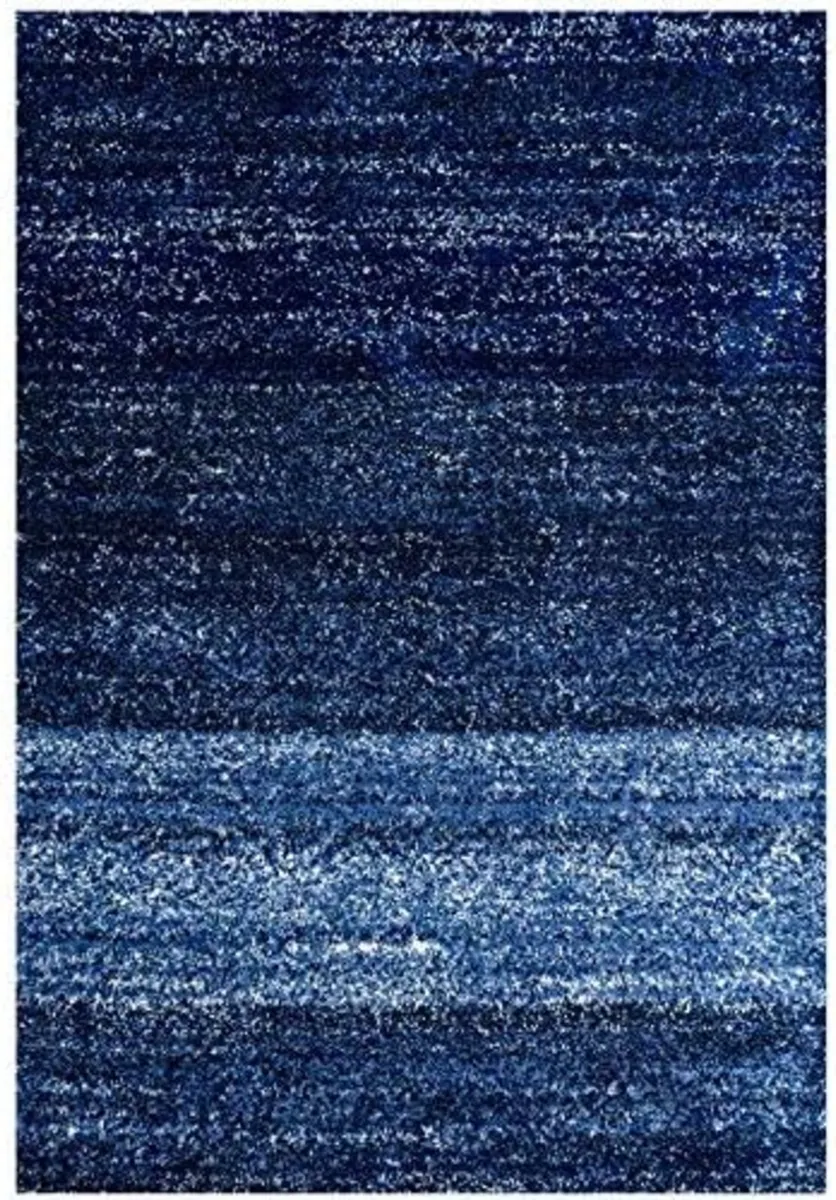 Large Plush 3CM Pile Shaggy Shag Striped Rug - Image 3