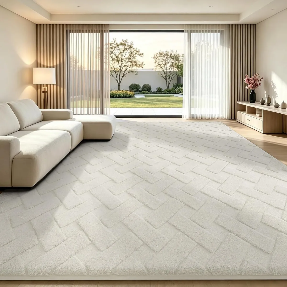 Modern Fluffy Large Rugs Living Room - Image 1