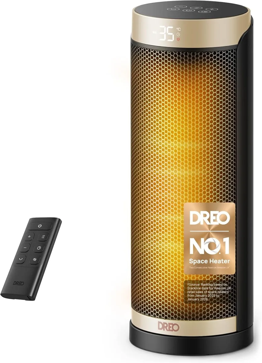 16 Inch Space Portable Heater 1800W Silent Ceramic - Image 1