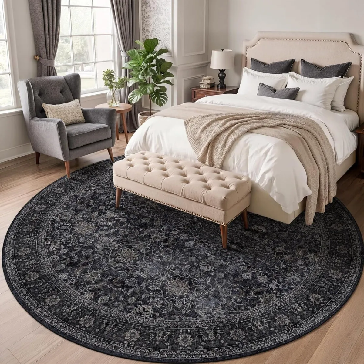 Large Round Area Rugs for Living Room 8FT - Image 4