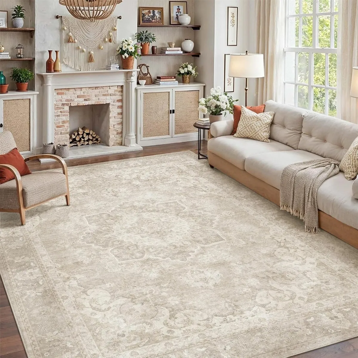 Vintage Rugs Living Room Area Rug - Image 4