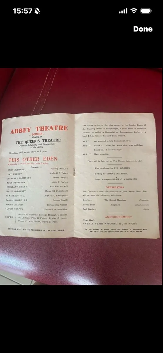 Vintage Abbey Theatre Programme - Image 4