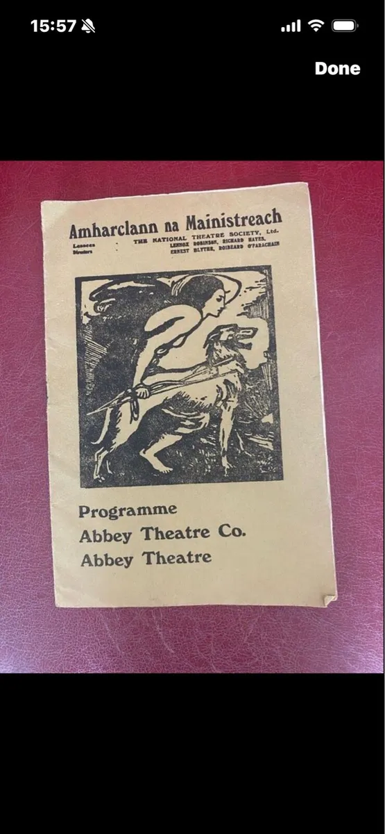 Vintage Abbey Theatre Programme - Image 1