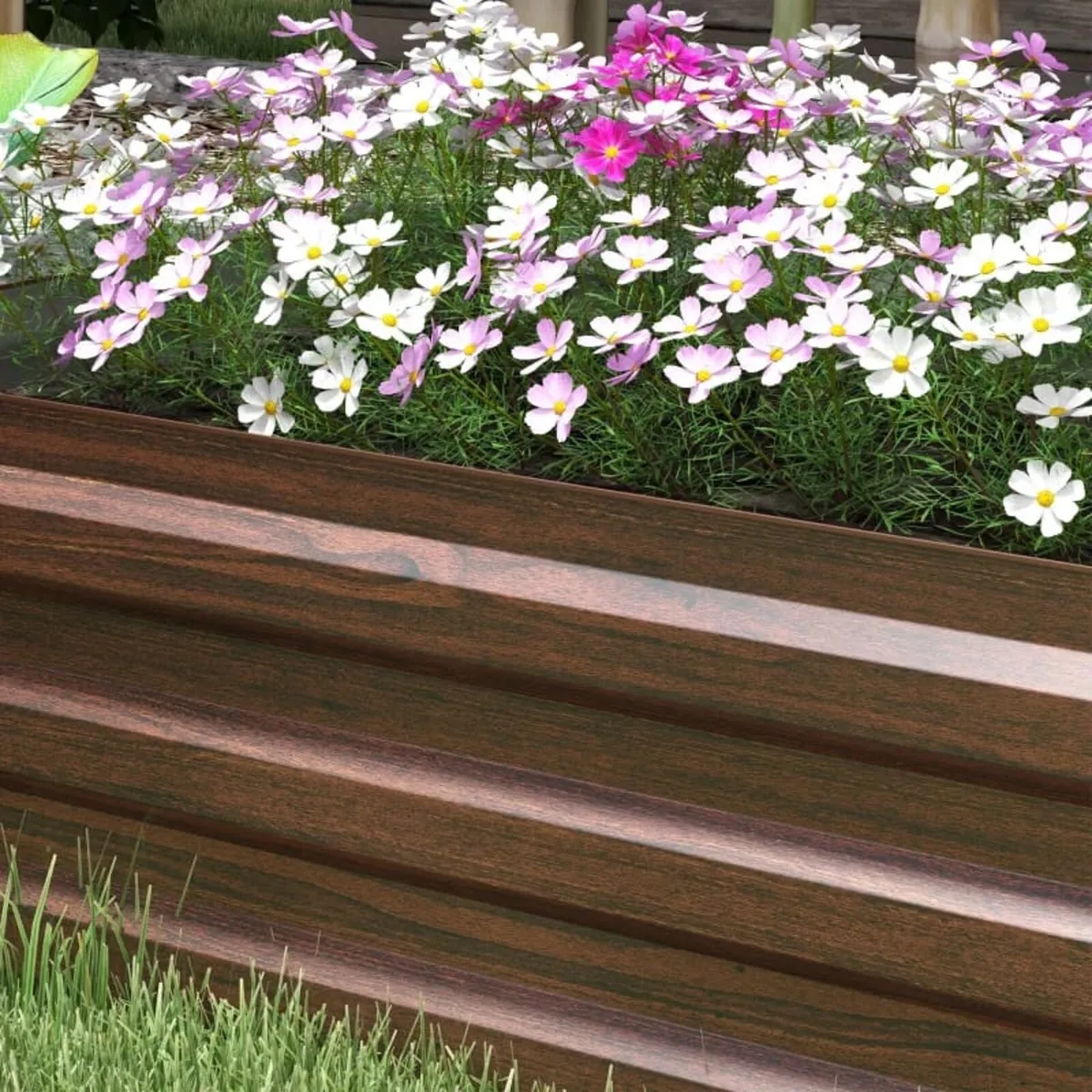 405L Outdoor Raised Garden Bed, Galvanized Steel B - Image 4