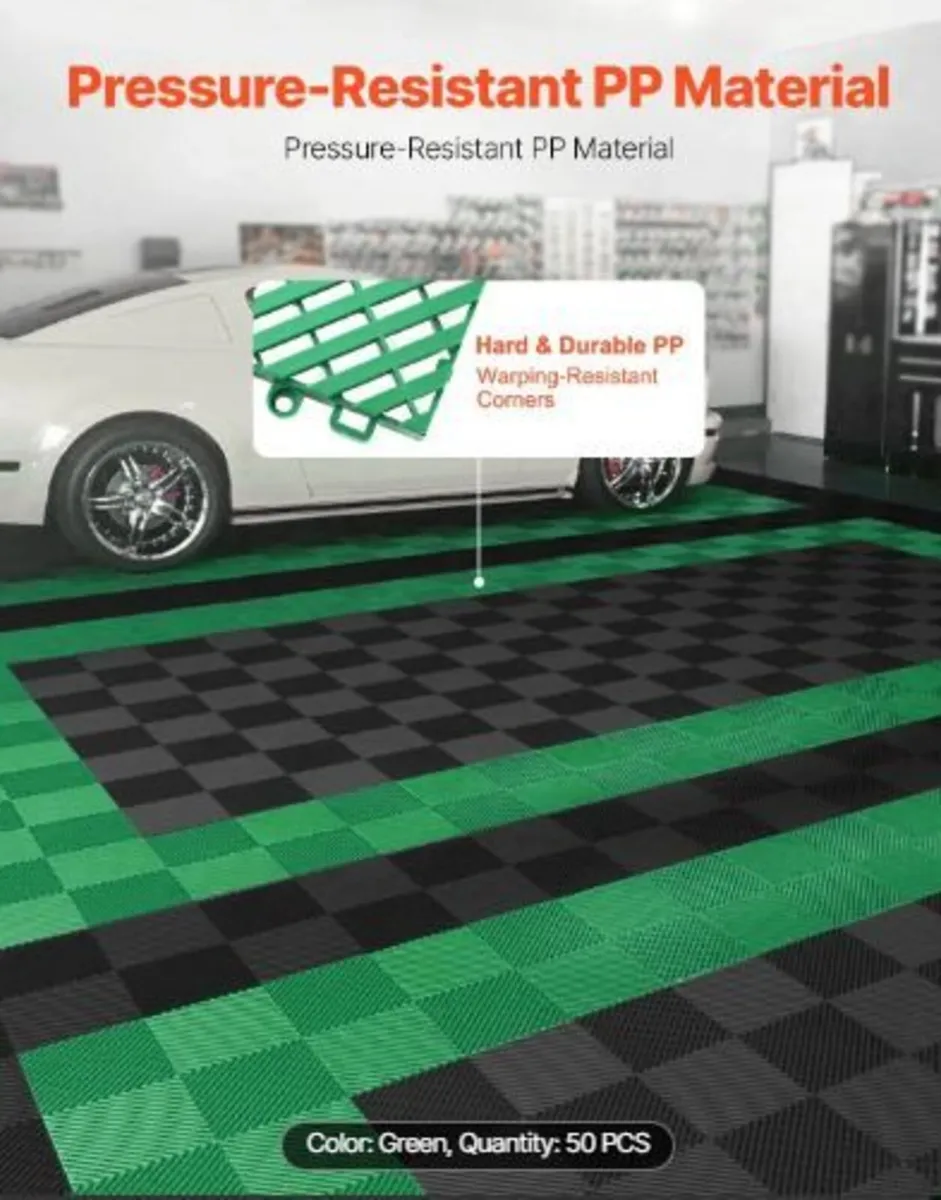 Interlocking Drainage Mat, 50 Pcs Modular - Image 2