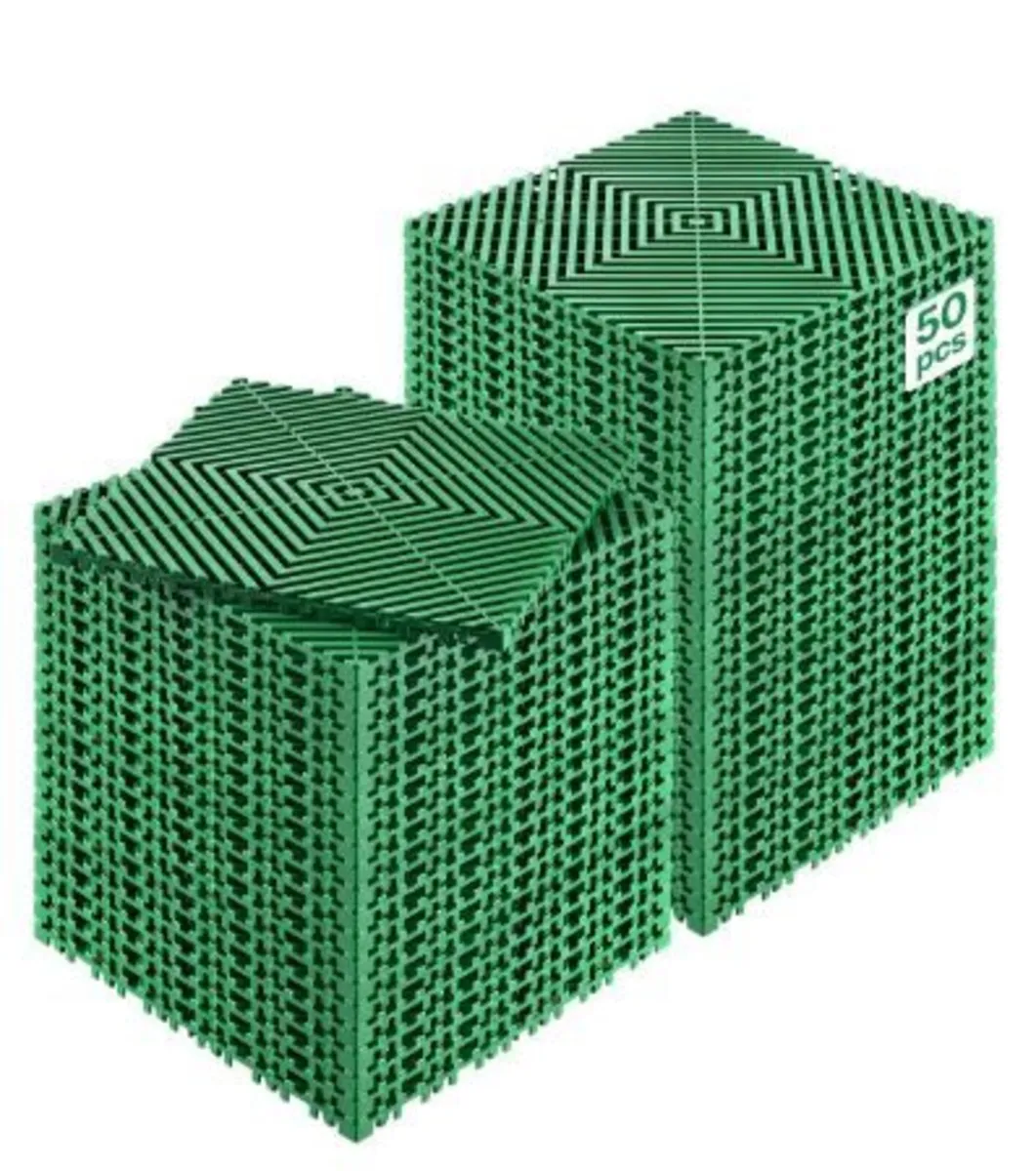 Interlocking Drainage Mat, 50 Pcs Modular - Image 3