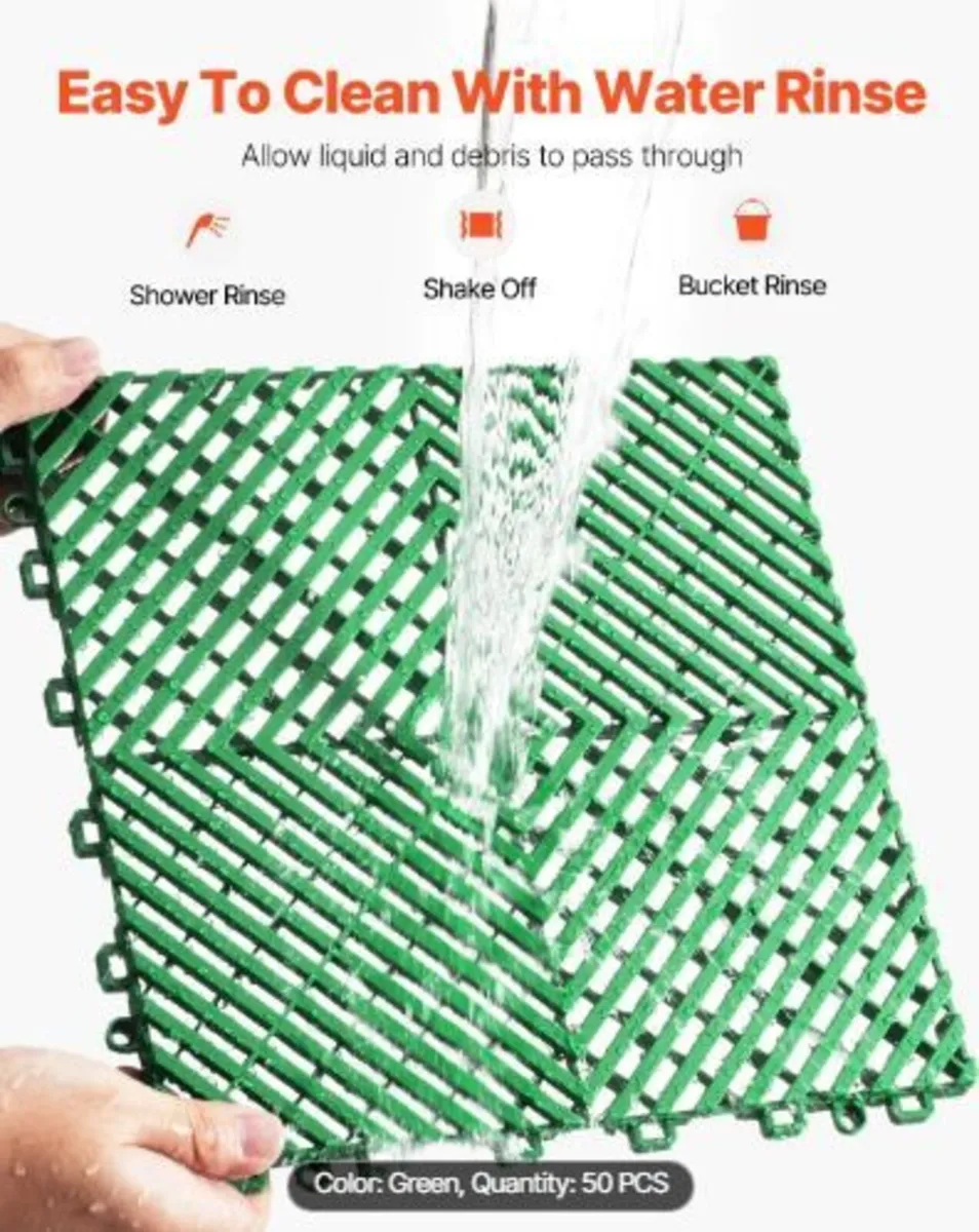 Interlocking Drainage Mat, 50 Pcs Modular - Image 4