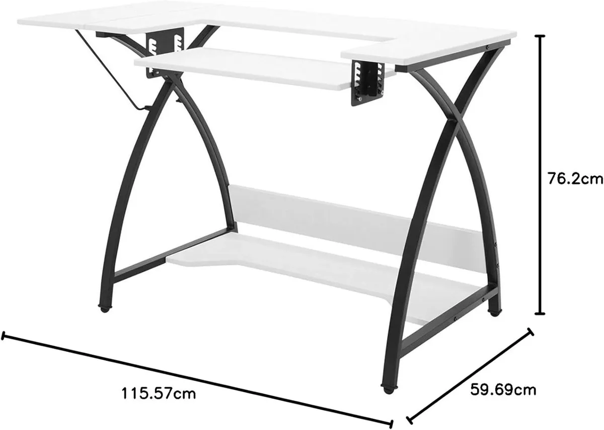 Sewing Table Alloy Steel 45.5" W X 23.5" - Image 3