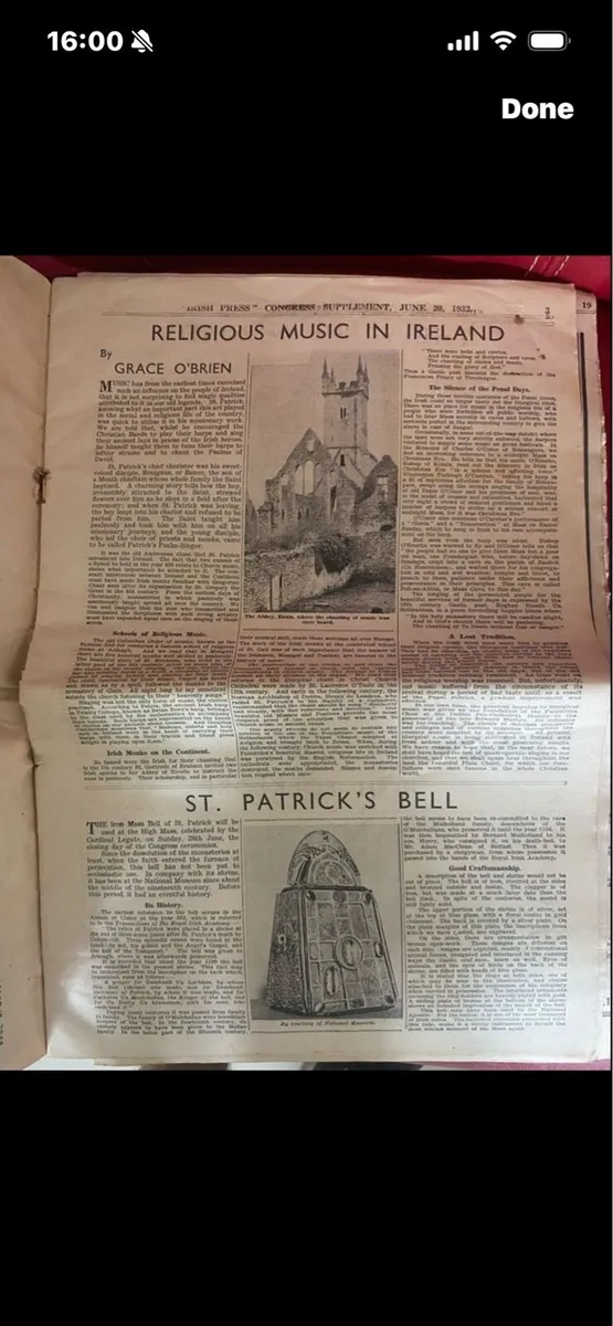 1932 Irish press Eucharistic Congress Souvenir - Image 3