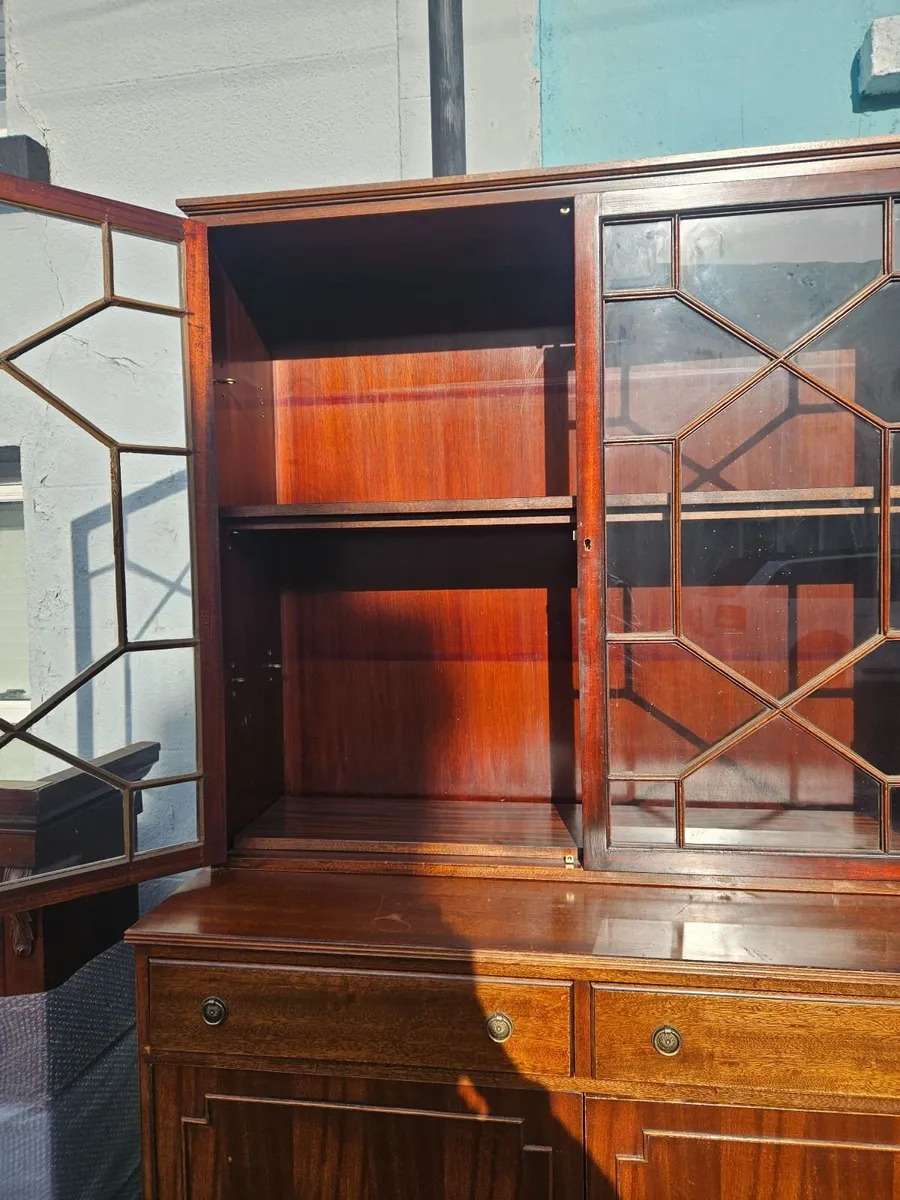 Vintage Antique Cabinet Book Case - Image 3