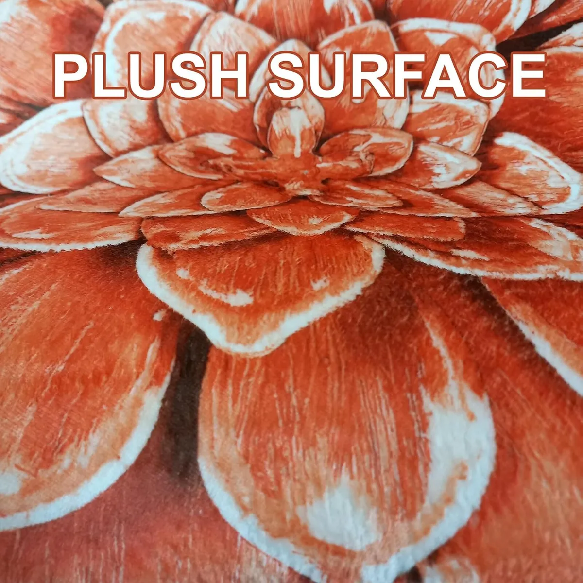 Lotus Shape Rug Plush Soft Flower Carpet Statement - Image 4