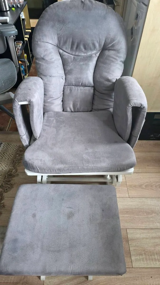 Reclining Glider Chair and Footrest - Image 4