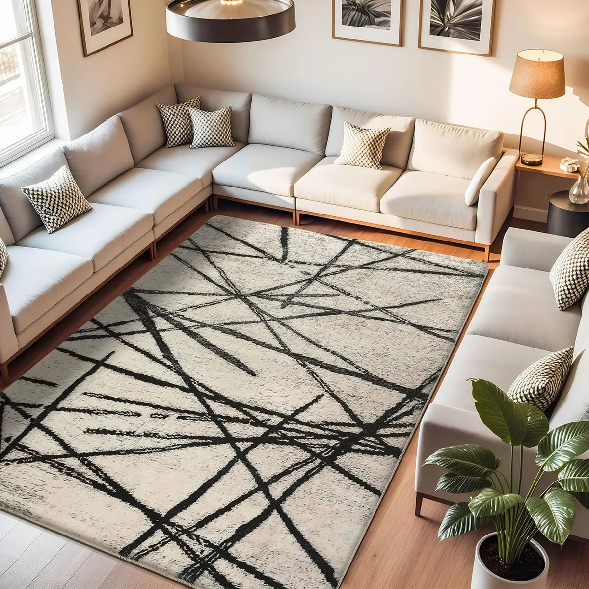 Rugs Living Room Bedroom Rug Modern Short Pile - Image 1
