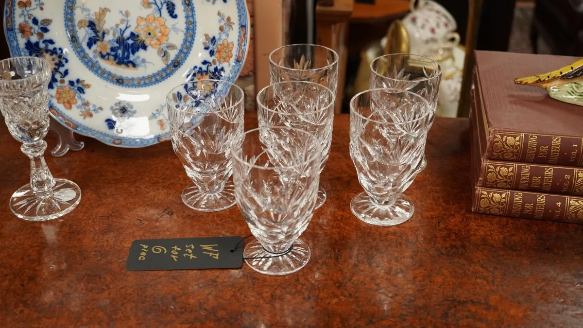 Set of 6 Vintage Waterford Crystal Tumblers - Image 1