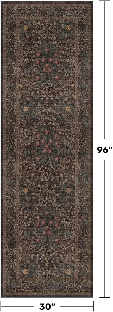 2'6" X 8' Runner Rug for Hallways Non Slip - Image 2