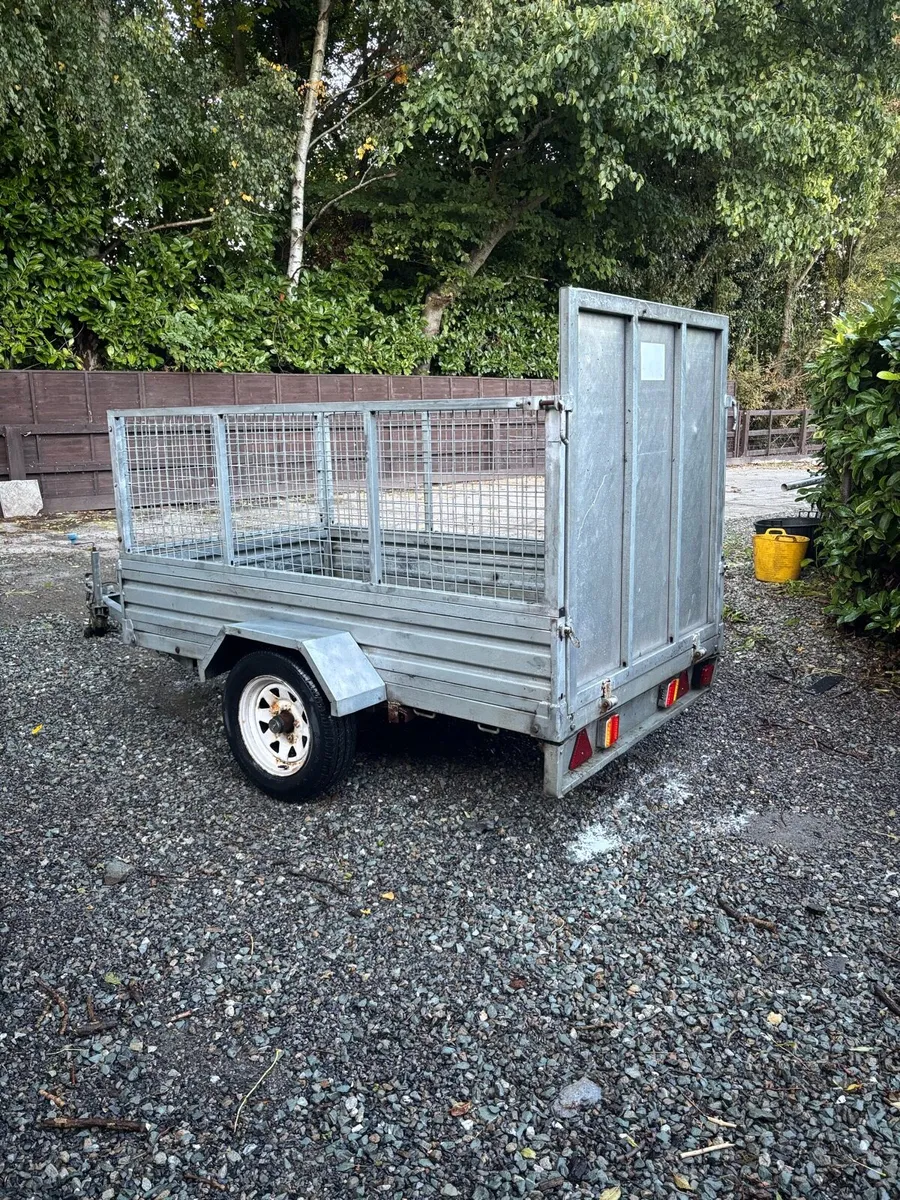 Jefferson 7x4 Single Axle with Mesh & Ramp - Image 1