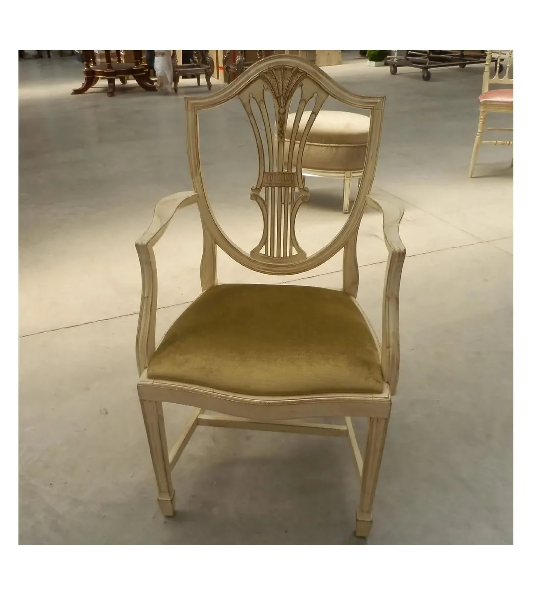 Bedroom Armchair Harpback