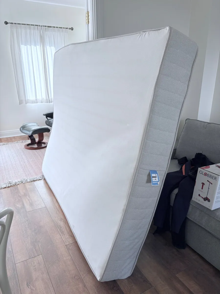 Kingsize Ash Bed - frame + mattress - Image 4