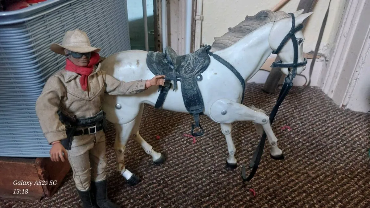 Vintage toys. Lone ranger and Tonto. - Image 1