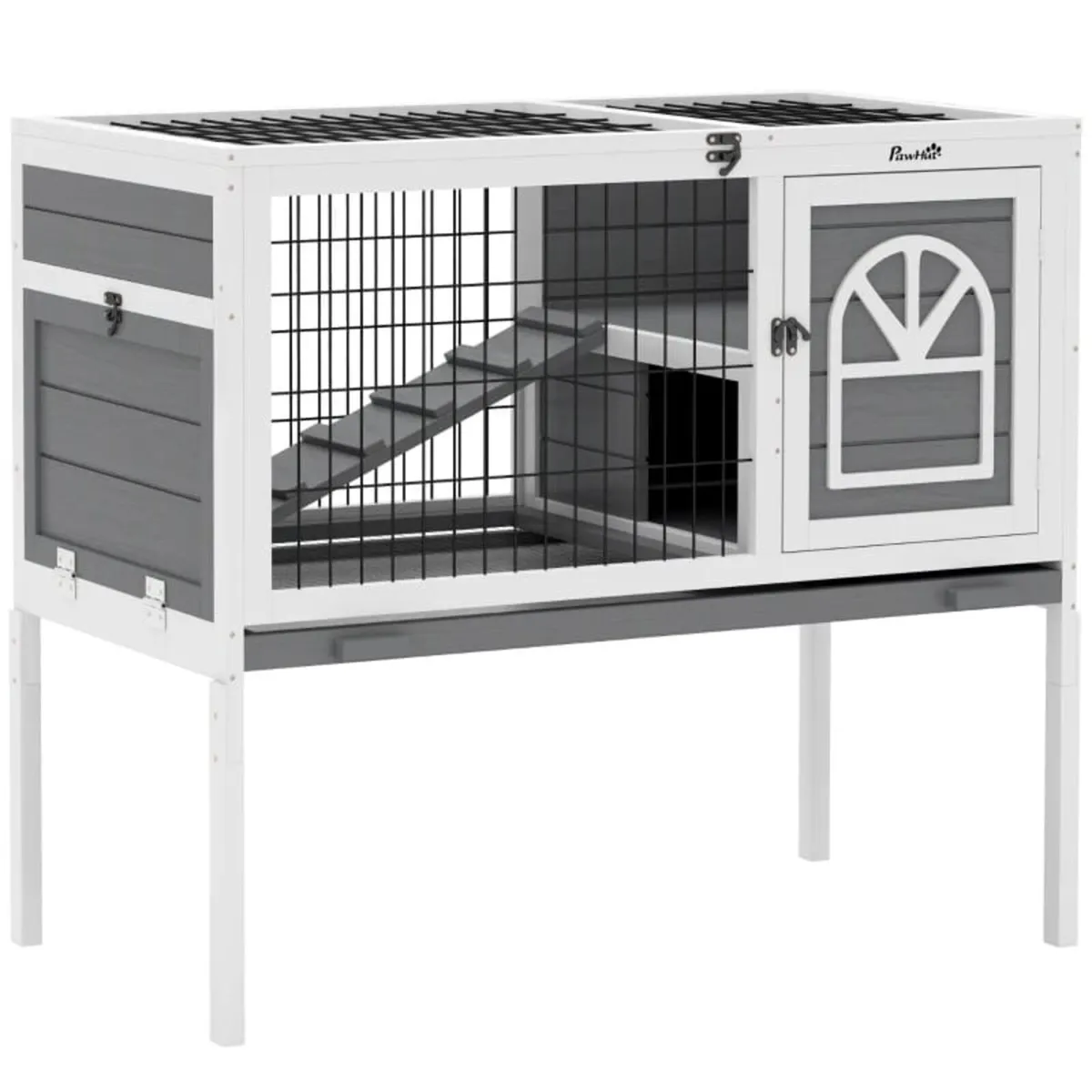 Wooden Rabbit Hutch, Guinea Pig Cage, with Removab - Image 1