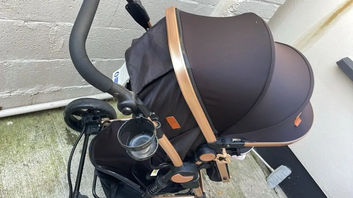 Elegant baby stroller 3 in1 - Image 4