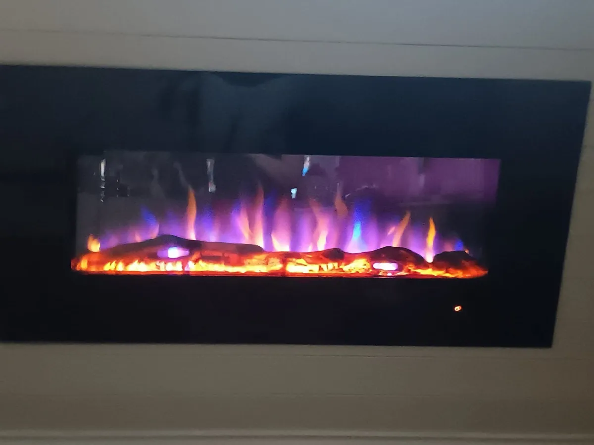 Ezee Glow 42" Mini Zara Metal Wall Electric  Fire - Image 2