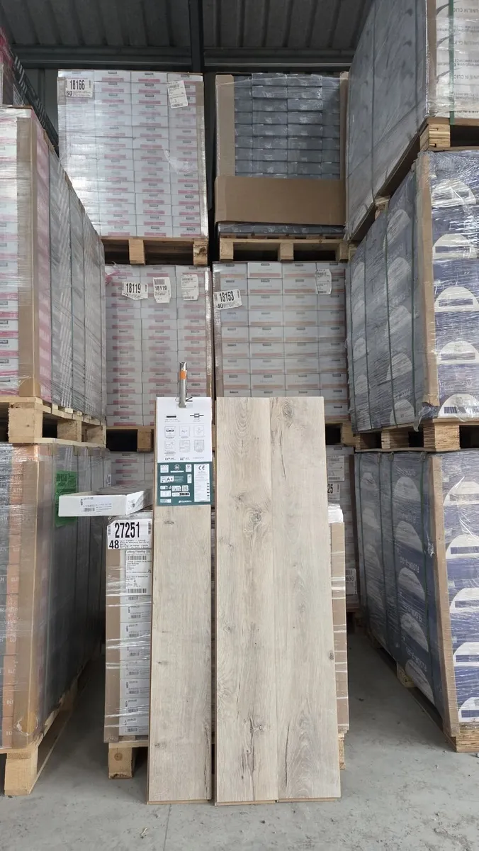Rustic Beige 8mm Laminate Flooring - Image 3
