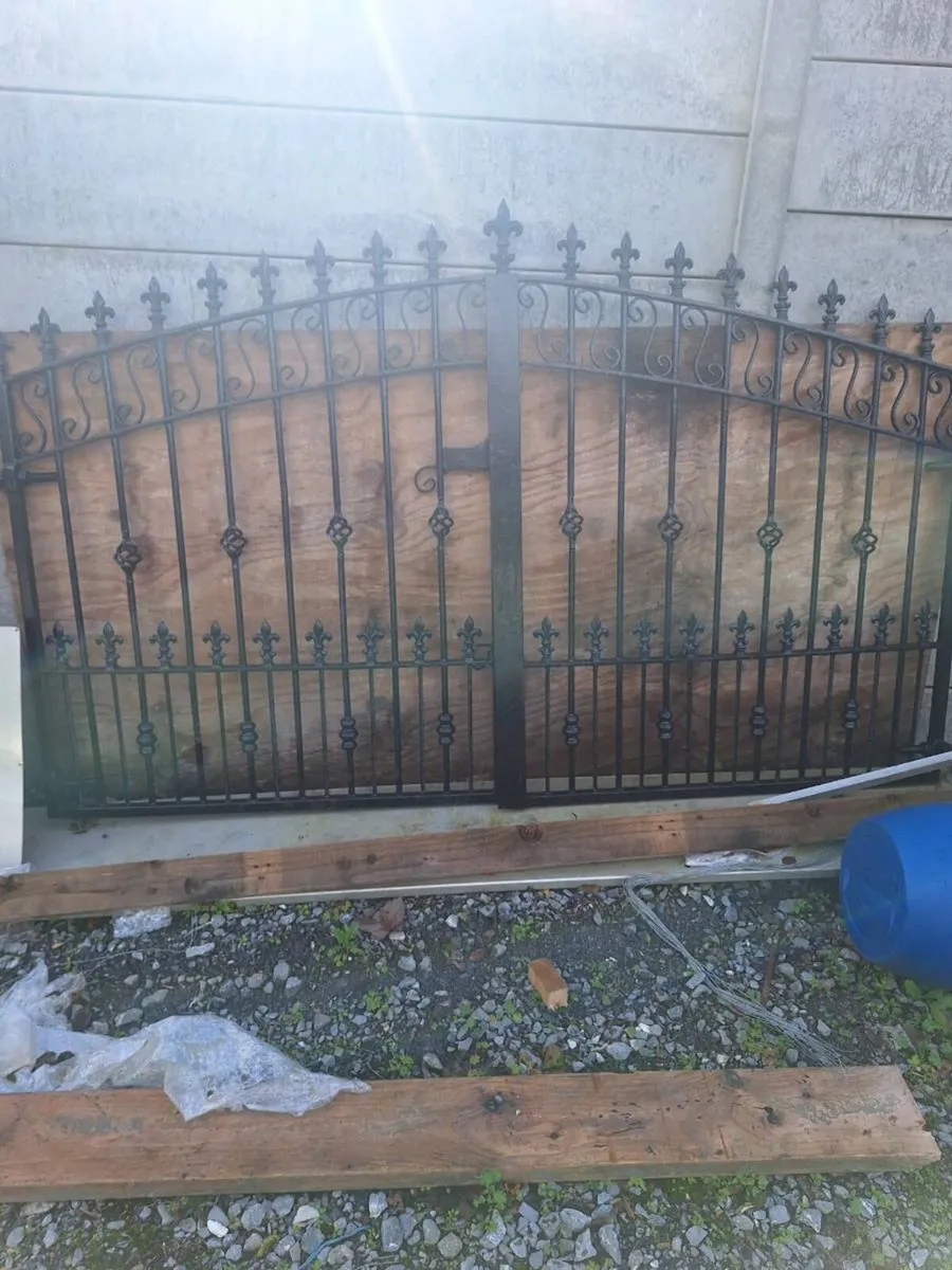 Traditional Wrought Iron Driveway Gates - Image 1