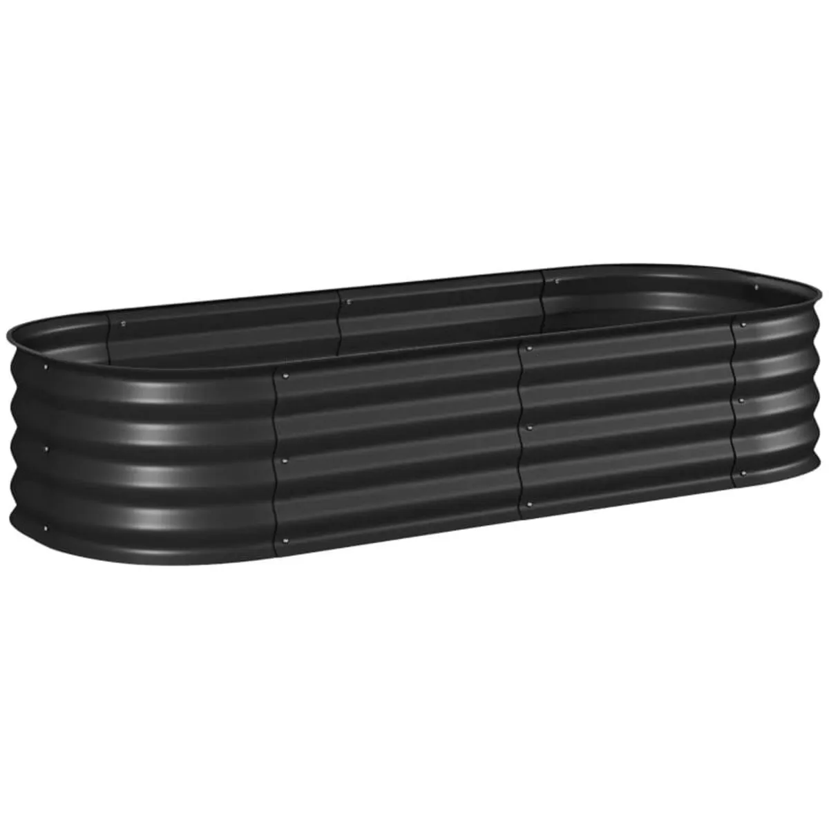 Galvanised Raised Garden Bed, Metal Planter Box wi - Image 1
