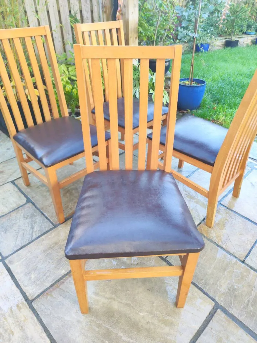 4 kitchen dining chairs - Image 2