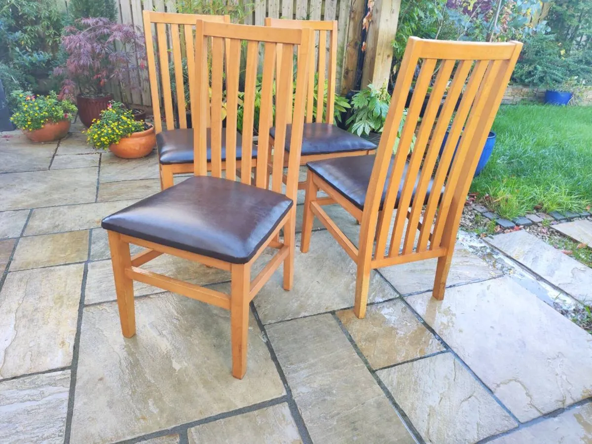 4 kitchen dining chairs - Image 4