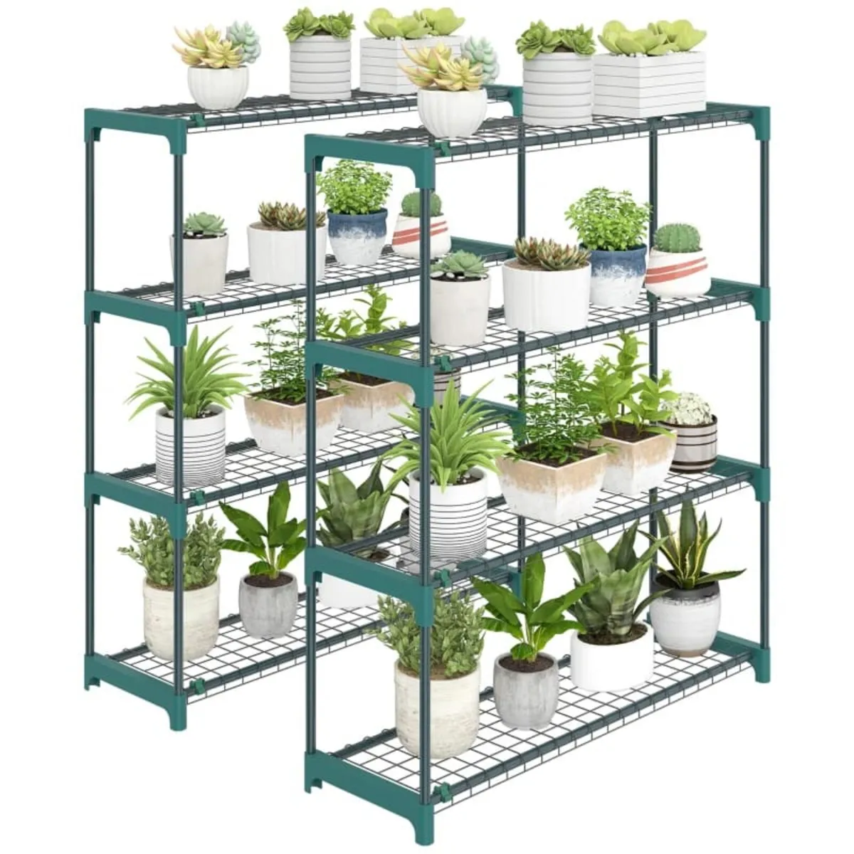 2-piece Plant Stand Set, 4-Tier 104 cm High Flower - Image 2