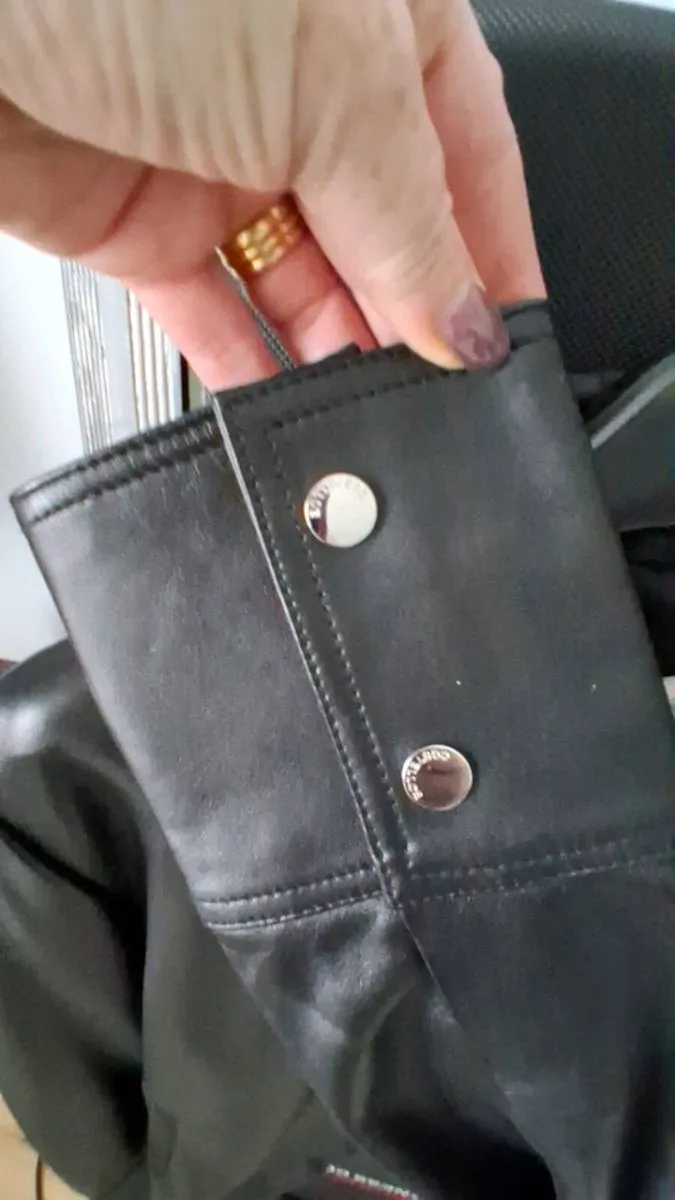 Paul costello black leather jacket UK 14 - Image 3